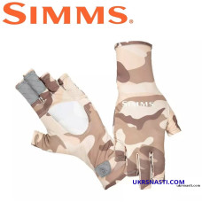 Перчатки Simms Bugstopper Sunglove Woodland Camo Sandbar размер S